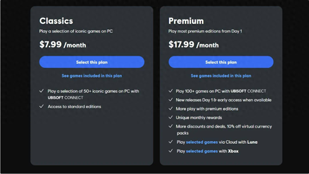 育碧订阅总监：Ubisoft+ 已吸引数百万订阅者