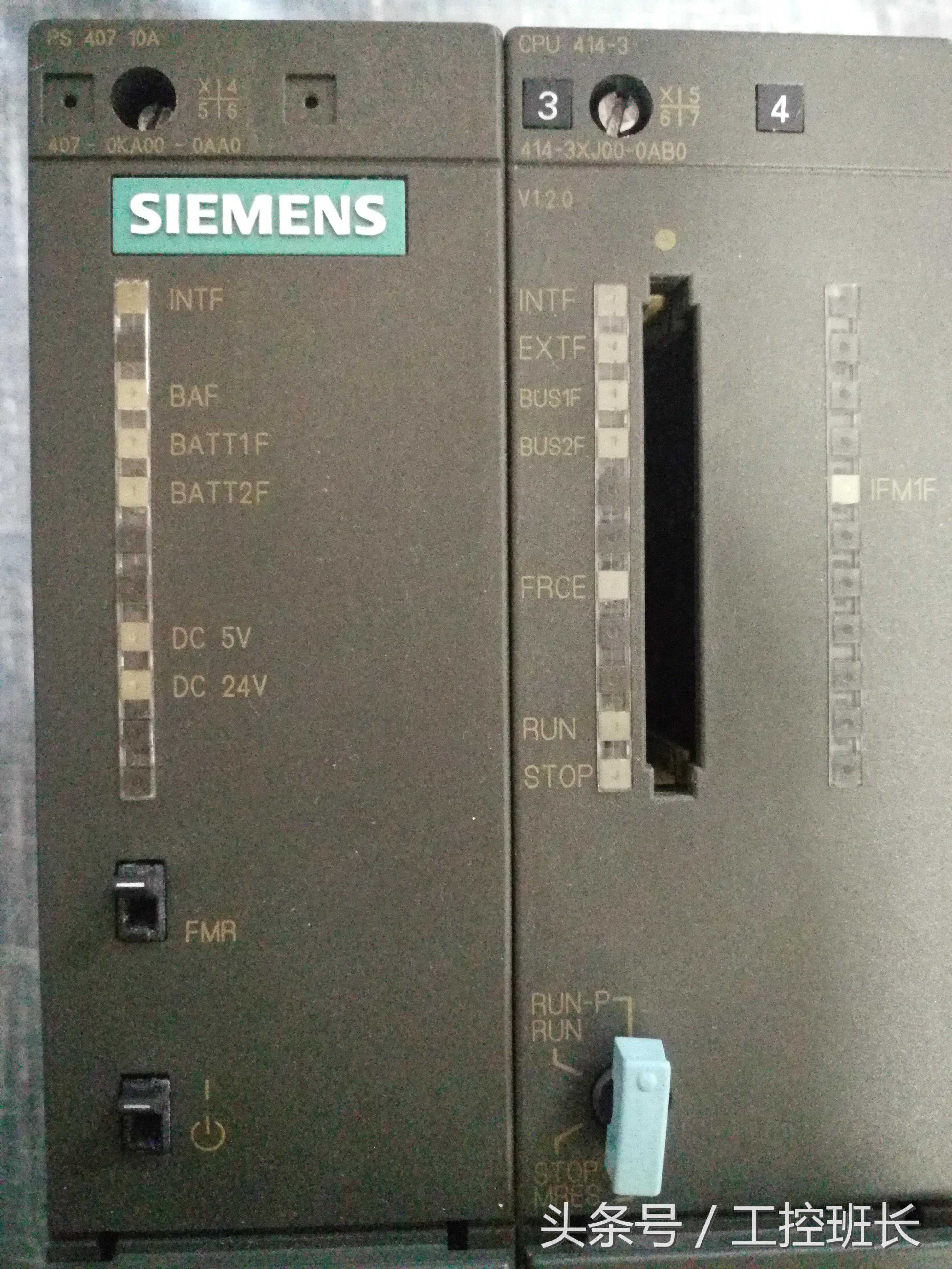 西门子S7-400 CPU上指示灯的含义