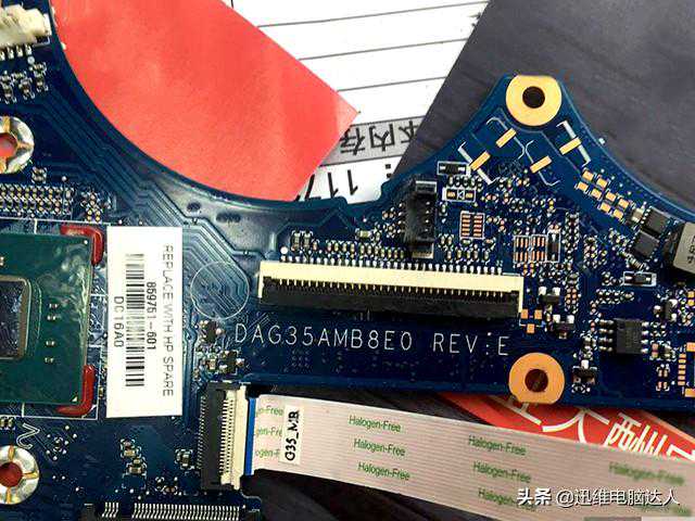 三修HP暗夜精灵Q173笔记本不开机，被做了手脚，原来是这儿坏了