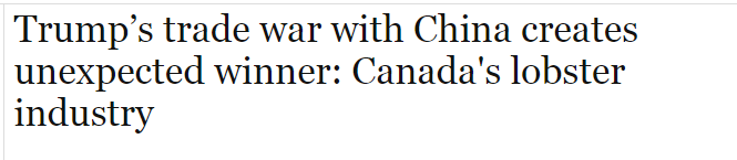 中美贸易战，让加拿大龙虾产业渔翁得利，可加国渔民却高兴不起来
